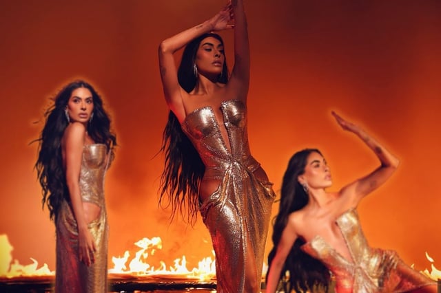 ¿Cuánto cuesta el lujoso vestido dorado que usó Galilea Montijo en la gran final de “La Casa de los Famosos México”? | Foto: Especial
