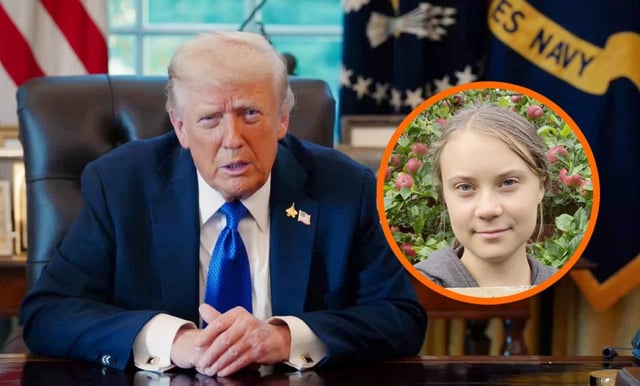 Cuestiona Donald Trump salud mental de Greta Thunberg