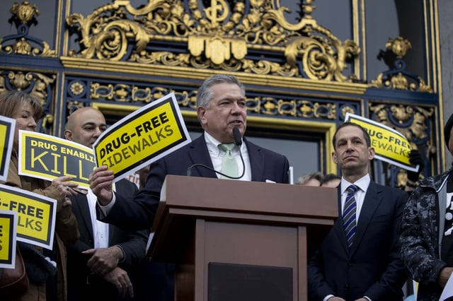 Supervisor Matt Dorsey, shown in a file photo, is expected to introduce proposals this week to help San Francisco open sober housing sites for the formerly homeless. 