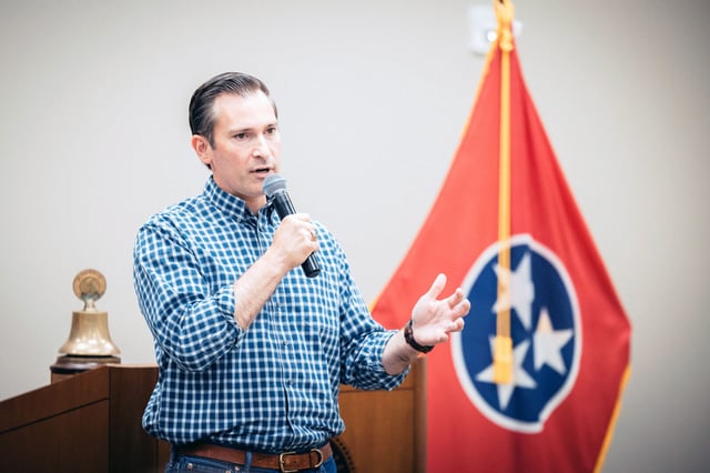 Matt Van Epps, the former commissioner of the Tennessee Department of General Services, is President Donald Trump's choice in the special election for the state's 7th District. (Courtesy Matt Van Epps for Congress/Facebook)