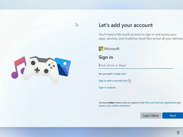 Windows 11 OOBE sign-in