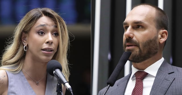 Erika Hilton aciona PGE contra Eduardo Bolsonaro por ameaçar eleições
