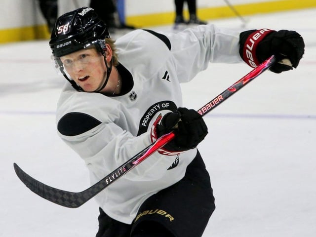 Defenceman Carter Yakemchuk will start the 2025-26 season with Belleville of the AHL.