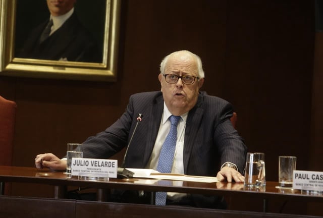 El presidente del BCRP, Julio Velarde, se pronunció ante el incremento de la inseguridad. | Difusión