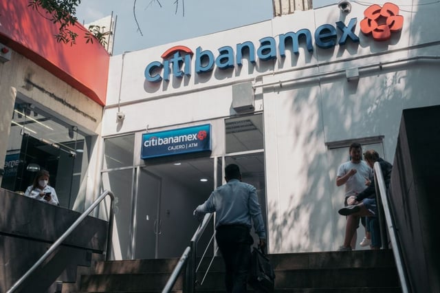 A Citibanamex branch in Mexico City, Mexico, on Friday, May 26, 2023. Citigroup Inc. plans to sell shares of its Banco Nacional de Mexico SA unit in an initial public offering, ending talks for a potential $7 billion divestiture to a local buyer in a deal that faced complications from Mexico's president.