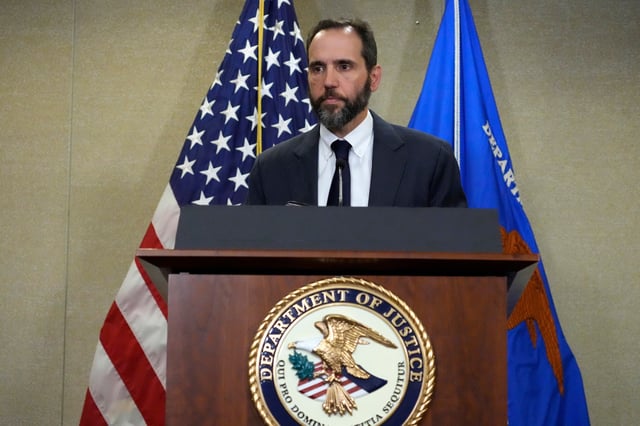 Special counsel Jack Smith speaks to reporters Friday, June 9, 2023, in Washington. Former President Donald Trump is facing 37 felony charges related to the mishandling of classified documents according to an indictment unsealed on Friday. (AP Photo/Alex Brandon)