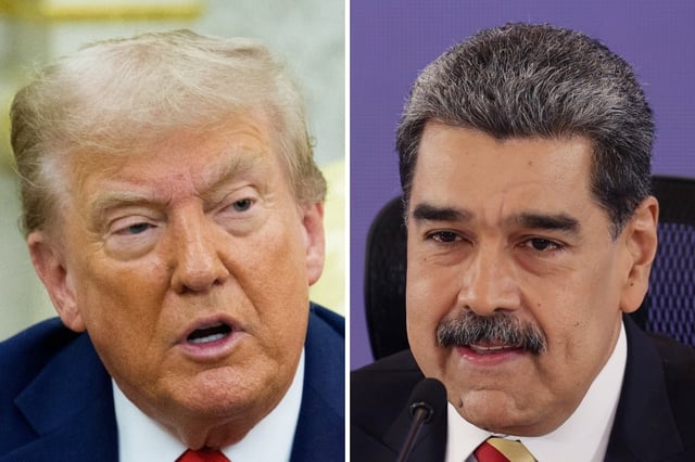 El presidente de Estados Unidos, Donald Trump; y el líder chavista, Nicolás Maduro. (Fotos de Aaron SCHWARTZ/EPA / Ronald PEÑA / EFE)