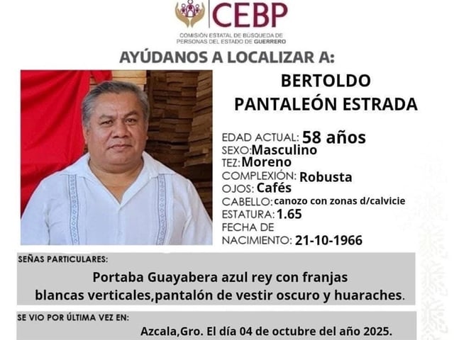 El sacerdote Bertoldo Pantaleón Estrada
