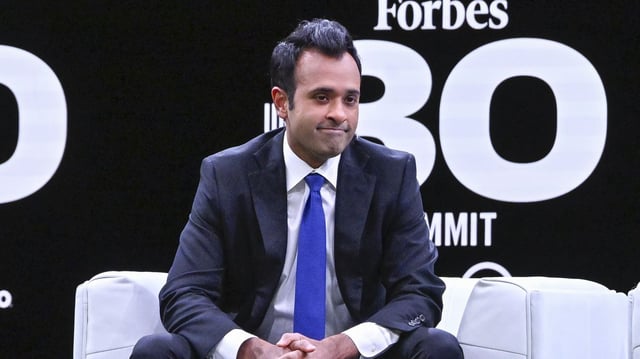 Vivek Ramaswamy speaks during the 2025 Forbes Under 30 Summit on Sept. 29 in Columbus, Ohio. Photo: Astrida Valigorsky/Getty Images