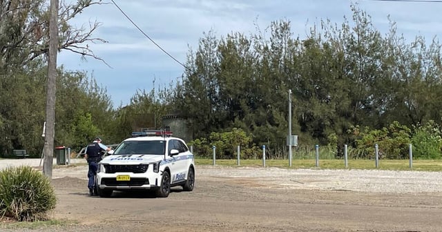 Oxley police at the scene near the Peel River in Tamworth on Tuesday, October 7. Picture by Gareth Gardner