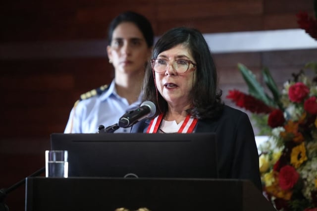 Janet Tello anunció que a fin de año el sistema de flagrancia contará con 38 unidades. (Foto: Andina).