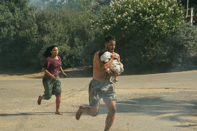 Scene from "One Day in October". Courtesy HBO-Max