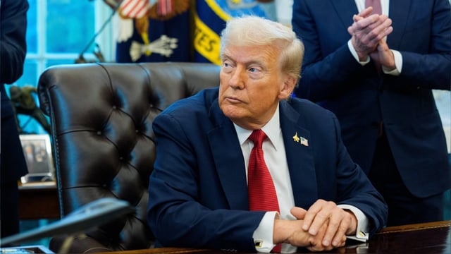 Donald Trump en el Salón Oval de la Casa Blanca.