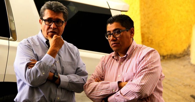 Ricardo Monreal Ávila y su hermano Saúl. 
Foto: Alejandro Ortega Neri, Cuartoscuro