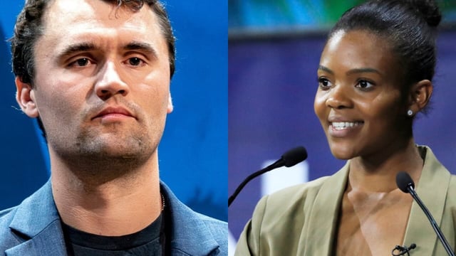 Charlie Kirk and Candace Owens.