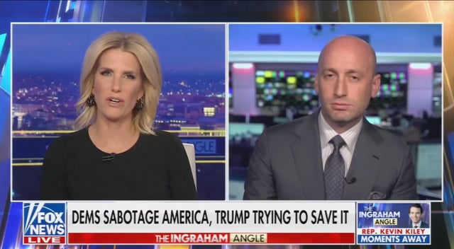 Stephen Miller on Fox News.