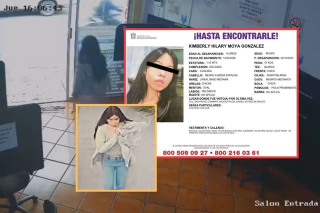 Su atuendo en el momento de su desaparición consistía en un pantalón de mezclilla azul, sudadera gris, una blusa de tirantes verde y una mochila de color rosa.  | Crédito: redes sociales