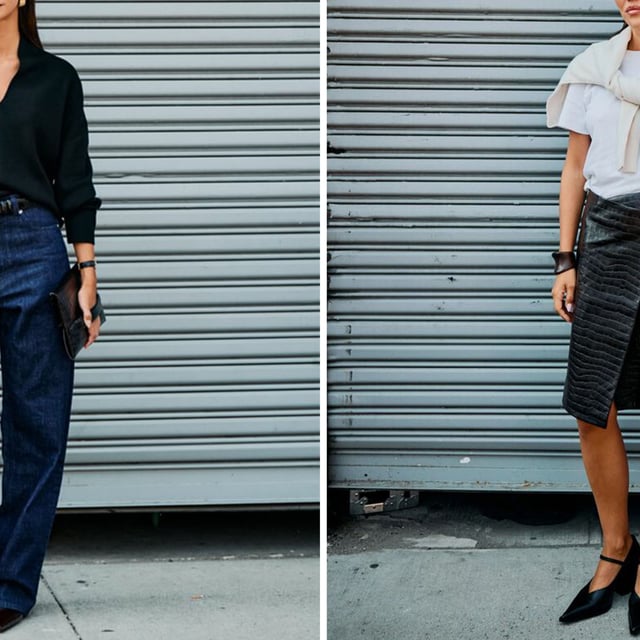 Women in classic outfits