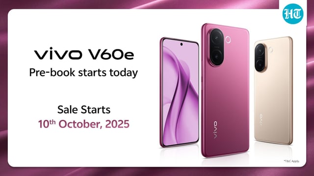 Vivo V60e 5G flaunts a new camera design and upgraded 200MP main camera.