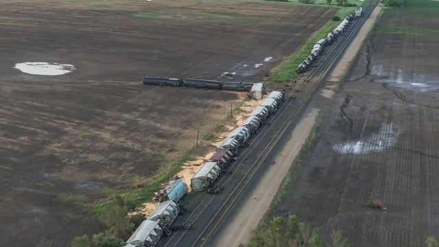 Train derailed near Enderlin on June 20, 2025