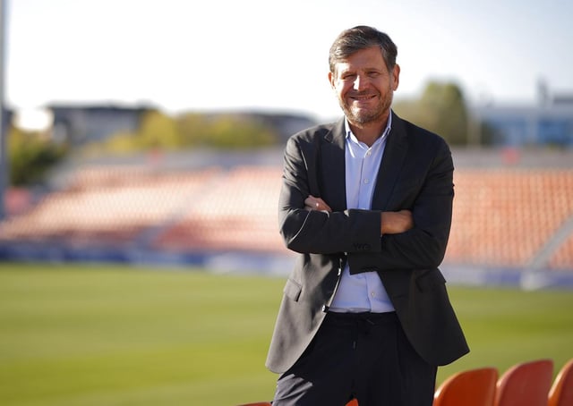 Mateu Alemany en su presentación como nuevo directivo del club. Foto: Atlético de Madrid