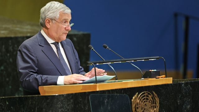 Italiens Außenminister Antonio Tajani