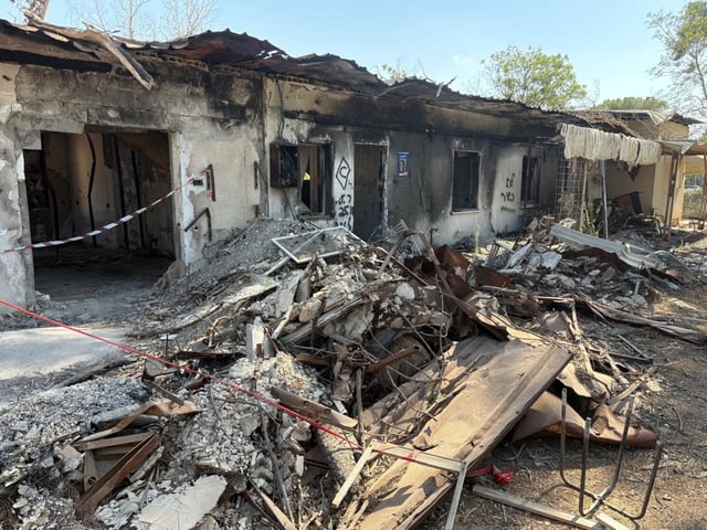 Kibutz Nir Oz, atacado por Hamas el 7/10/23