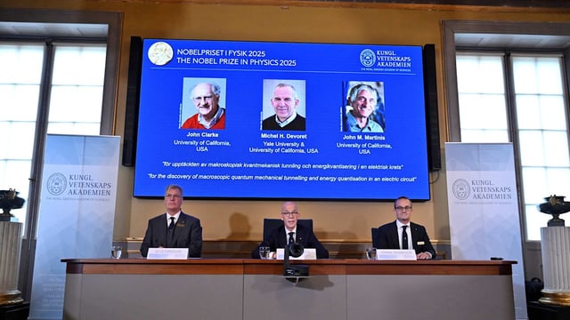 Der Physik-Nobelpreis geht an Forscher aus den USA, Frankreich und Großbritannien.