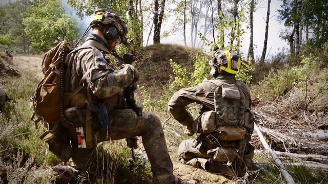 Tragisches Unglück bei einer Gefechtsübung im Wald in Sachsen-Anhalt.