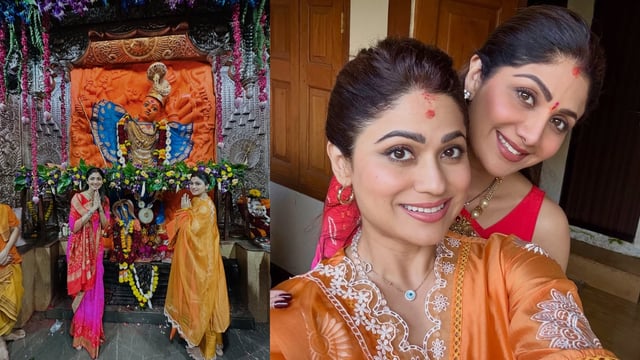 Shilpa Shetty, Shamita Offer Prayers At Saptashrungi Devi, Shirdi, Triyambakeshwar Temples Amid Rs 60 Crore Fraud Case