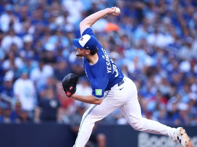  Trey Yesavage’s average arm angle at release point is 63 degrees, second-highest among MLB starters.