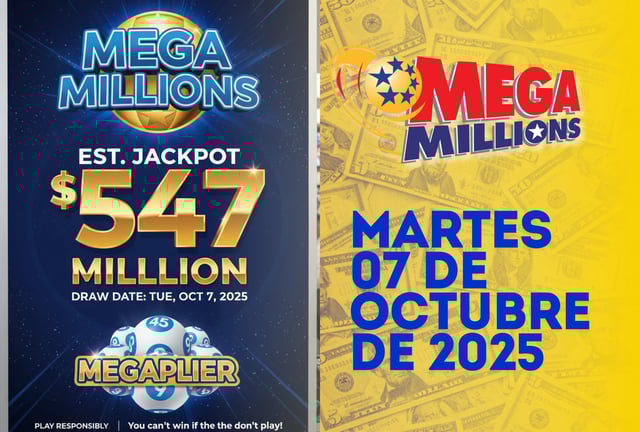 ¡El sorteo de Mega Millions del 7 de octubre se acaba de realizar! Consulta aquí los números ganadores y descubre si el colosal premio mayor ya tiene un afortunado dueño. ¡Resultados EN VIVO! | Crédito: Imagen referencial generada con Gemini AI / Composición Mag