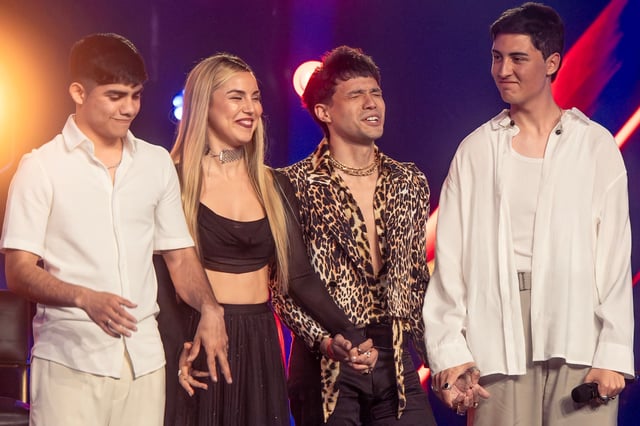 Jaime Muñoz, Giuliana Piccioni, Alan Lez y Valentino Rossi se enfrentaron en los cuartos de final de La Voz por el Team Lali