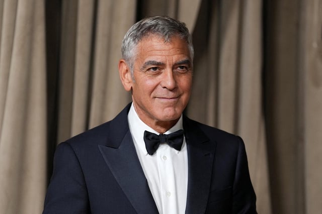 Actor George Clooney attending the annual fundraiser 'The Albie Awards' in London on Friday.