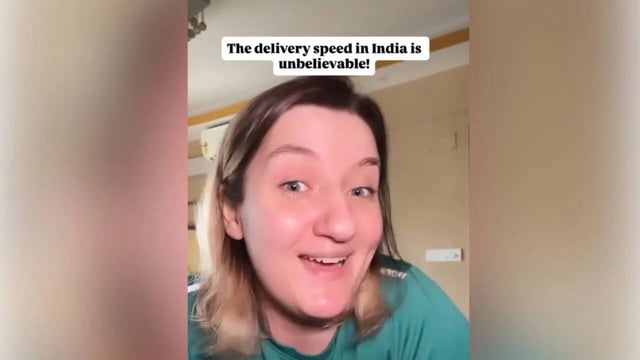 ‘Anything In 10 Minutes, I Love It': Ukrainian Woman In Kolkata Shocked By Blinkit's Speed, Shares Video