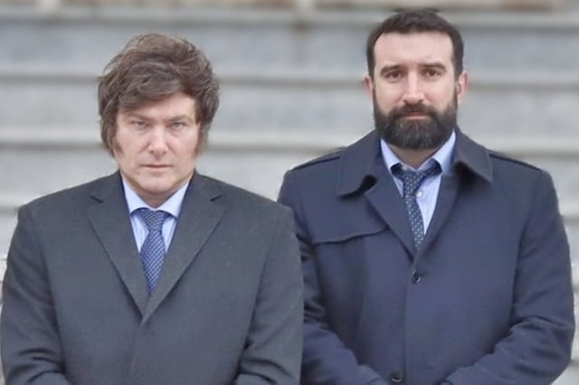 Javier Milei y Francisco Oneto