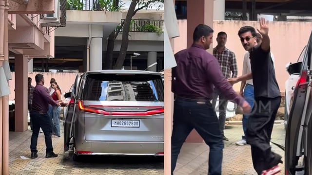Alia Bhatt, Ranbir Kapoor Spotted Outside Sanjay Leela Bhansali's Office