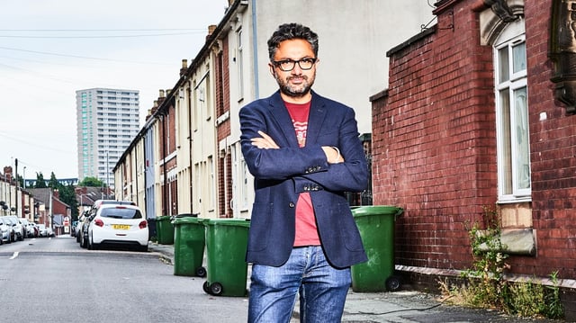 Sathnam Sanghera on the street where he grew up in Wolverhampton