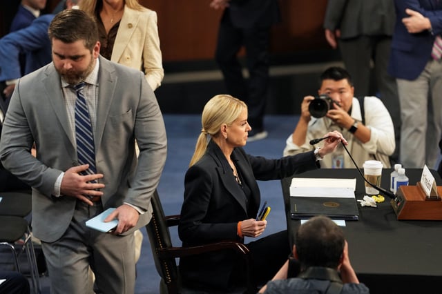 U.S. Attorney General Pam Bondi attends a Senate Judiciary Committee oversight hearing, on Capitol Hill in Washington, D.C., U.S., October 7, 2025. REUTERS/Kent Nishimura