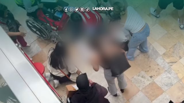 Bebé cae desde un barandal de Real Plaza de Lima