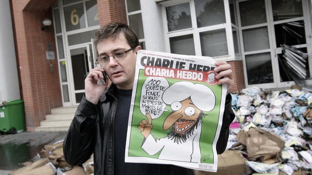 Le dessinateur Charb, tué lors de l’attentat contre Charlie Hebdo en 2015.