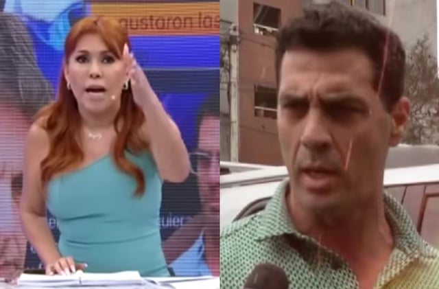 Magaly Medina cuestiona a Gustavo Salcedo tras confesión de agresión a Christian Rodríguez. (Foto: Captura de video)