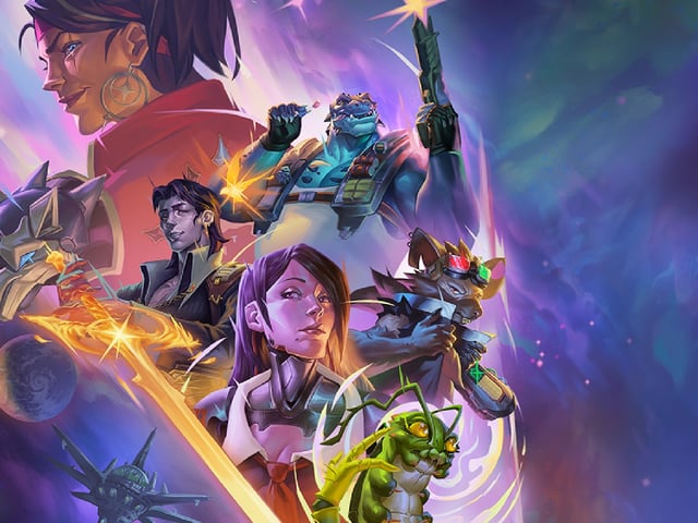 The cast of Starfinder: Afterlight posed heroically for the game's key art.