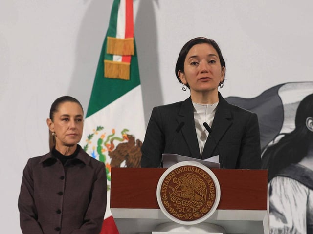 Marcela Figueroa en la mañanera