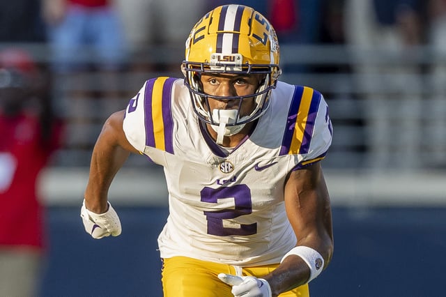 Lacy caught 26 touchdowns during his career at LSU.