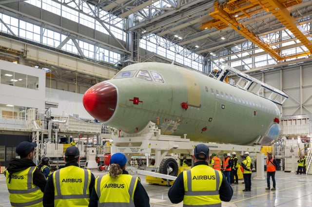 An A320 assembly facility in Toulouse, France. (Photo: Airbus)