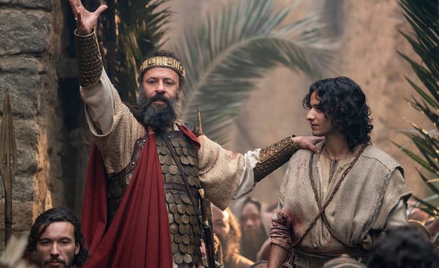 A scene from "House of David" Season 2 is depicted in this publicity image released in September 2025. The series will stream through the Wonder Project extension of Prime Video.