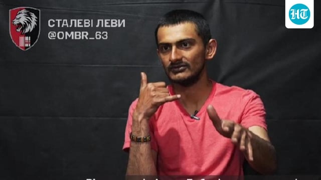 The Ukrainian military said that the Indian man voluntarily told his story. (Video grab)