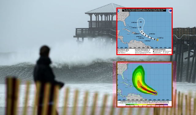 Tormenta tropical "Jerry" se forma en el Atlántico; podría convertirse en huracán en 48 horas