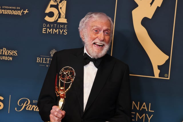 Dick Van Dyke attends the 51st Daytime Emmys Awards at The Westin Bonaventure Hotel & Suites in Los Angeles on June 7, 2024.
